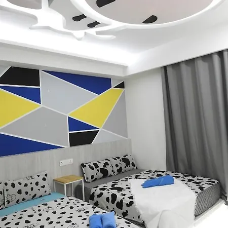 Restary: Cartoon-Themed Apartment with Infinity Pool near Imago Mall Kota Kinabalu Exterior photo